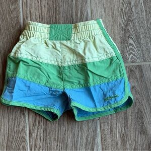 Patagonia Kids Baby m Colorblock Swim Trunks Board Shorts Size 12-18 Mos